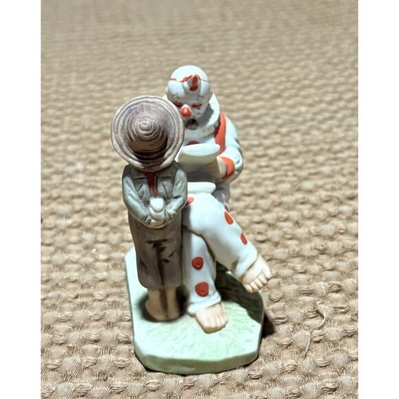 Norman Rockwell 1982  Miniature Boy & Clown  3 1/2" Porcelain David Grossman - Picture 2 of 7